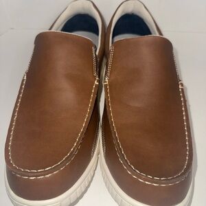 NEW NCCB MENS LOAFER SLIP ON BOAT SHOES BROWN CASUAL DECK SZ 12